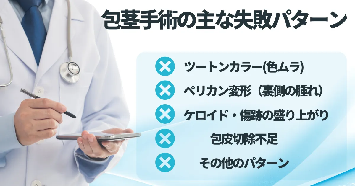 包茎手術の失敗パターンアイキャッチ画像